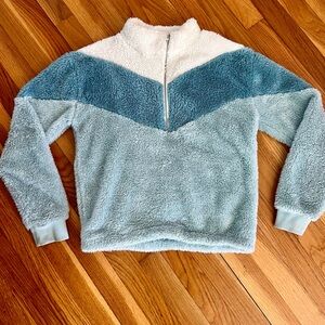 Kids' Blue and White Teddy Jacket